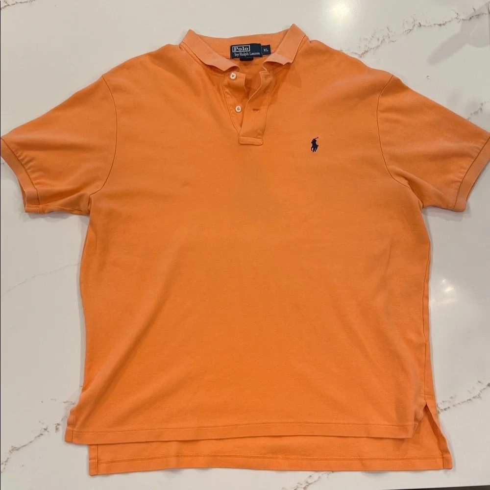 Polo by Ralph Lauren Men's Vibrant Orange Polo Shirt XL